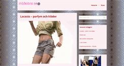 Desktop Screenshot of modelone.se